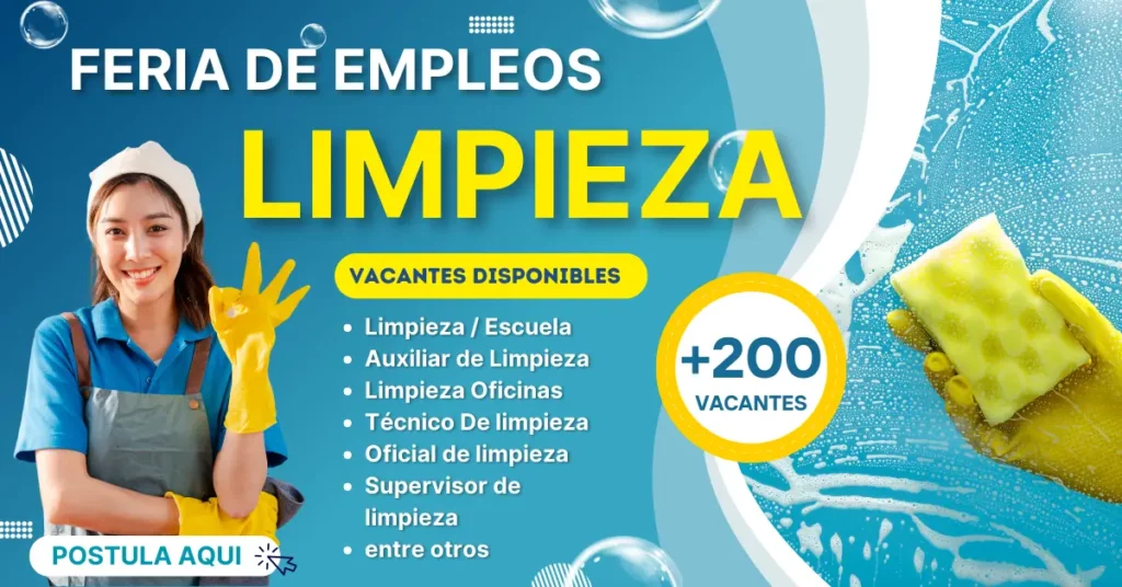 vacantes en limpieza