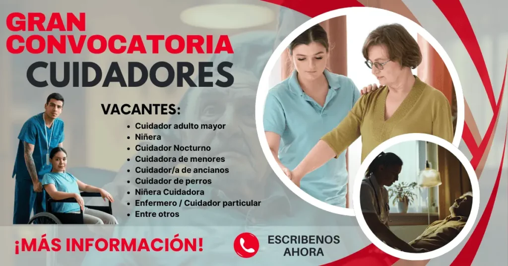 GRAN CONVOCATORIA PARA CUIDADOR/A
